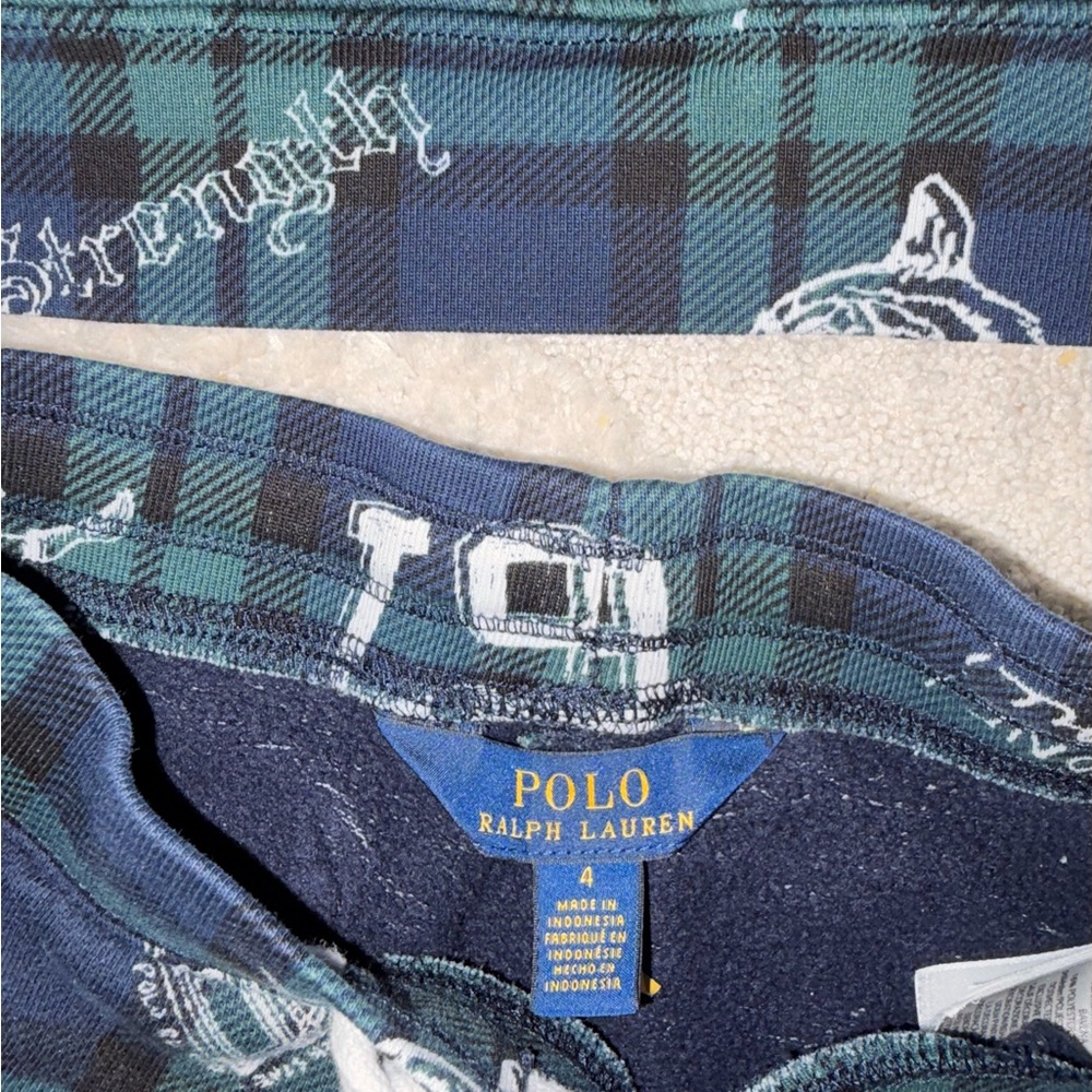 🚩Polo by Ralph Lauren Kids "no fear" Plaid Set  4T - Picture 3 of 3